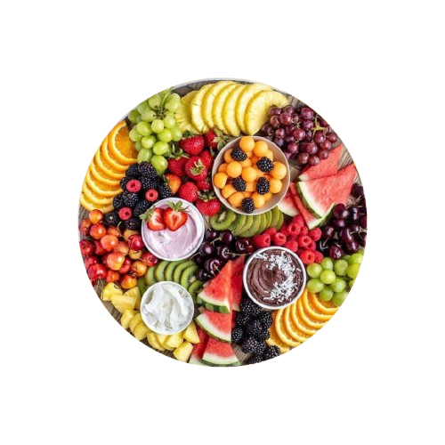 سینی میوه با دیپ شکلات